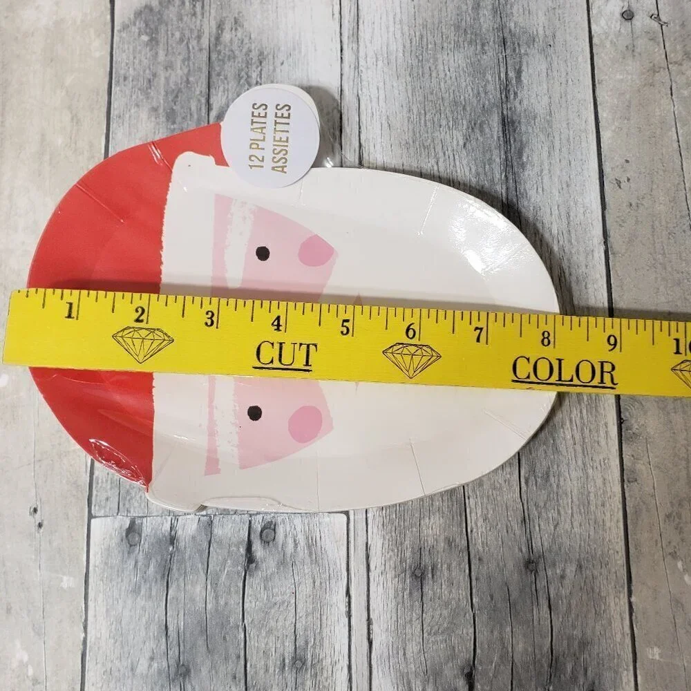 NWT - Meri Meri - Santa Paper Plates (12)